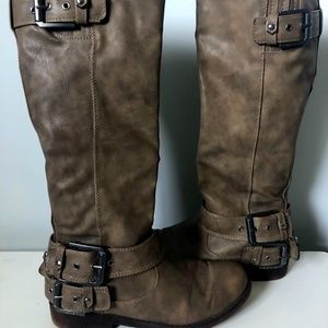 Faux Leather Boots